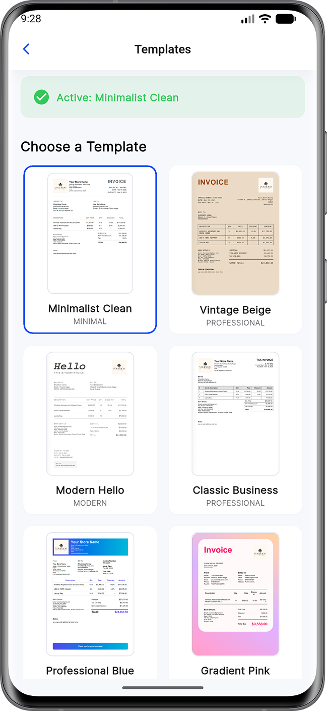 Screenshot of PDF preview